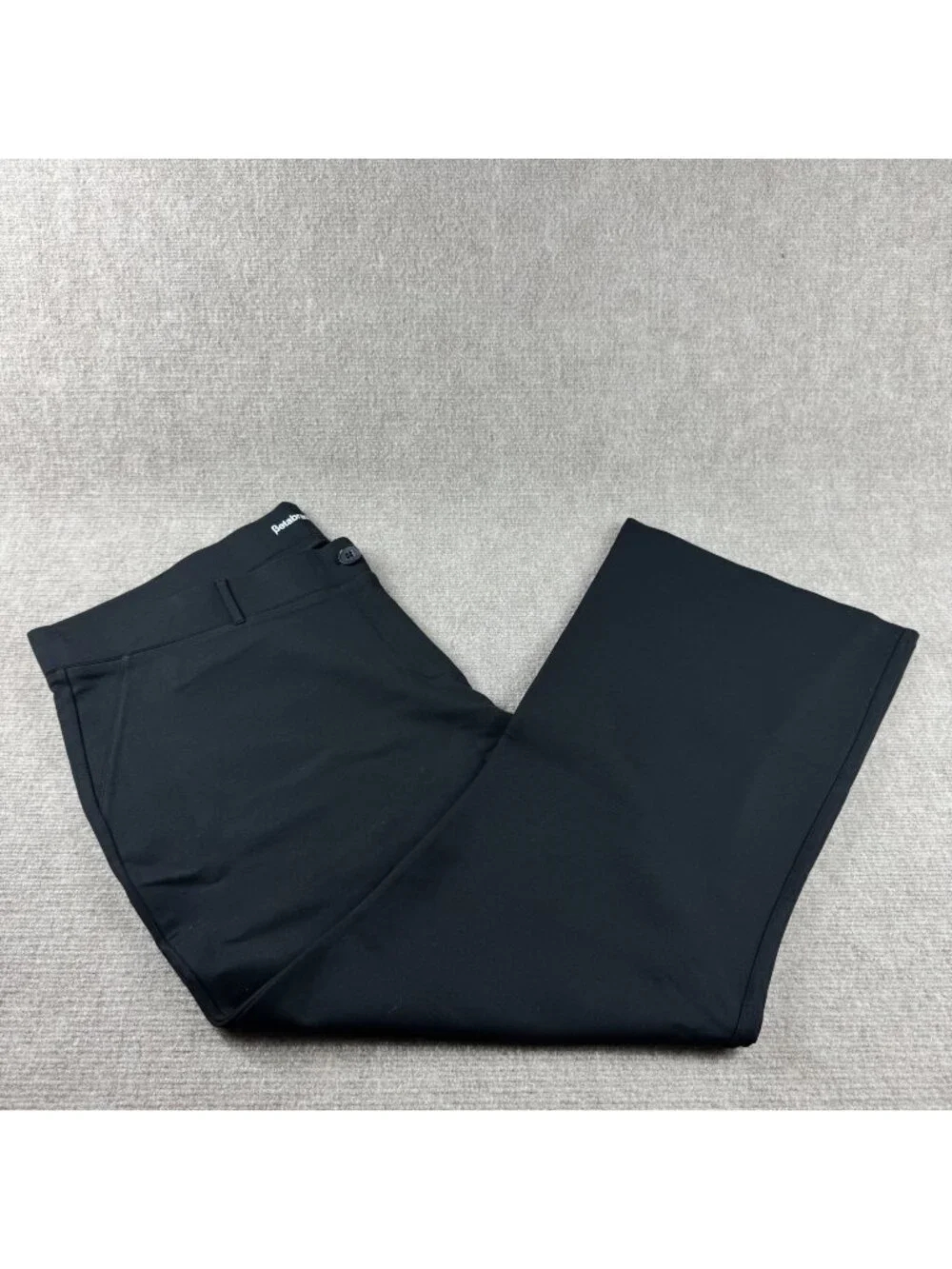 Betabrand Bootcut Classic Dress Pant Yoga Pants 3XP Black Ponte Knit Stretchy